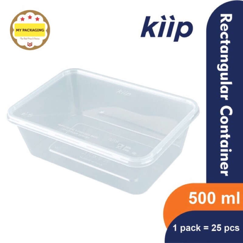 HARGA 50 set. Food box 500ml / Container Microwave / Kotak Makan 500ml / wadah plastik LENTUR