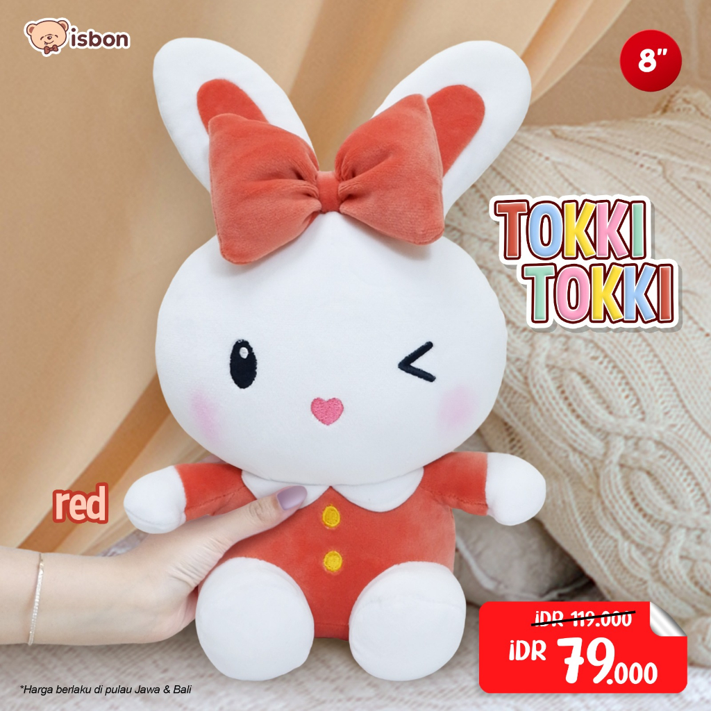 ISTANA BONEKA Kelinci Rabbit Tokki Tokki Lucu Imut Halus Bahan Premium Boneka Bayi Anak