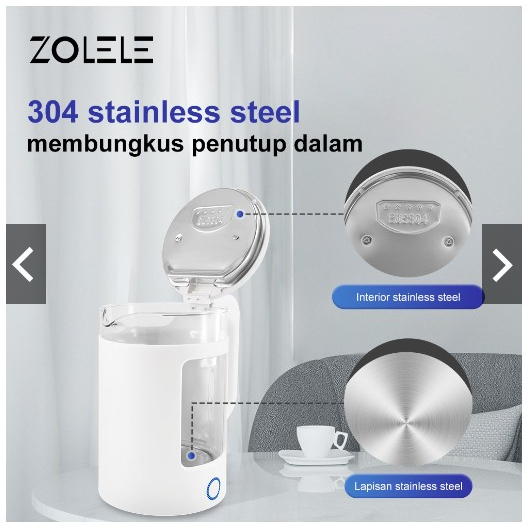 TEKO LISTRIK TRANSPARAN 1.7L/WATER HEATER TEA/DISPENSER POT AIR PANAS/THERMOS LISTRIK DIGITAL