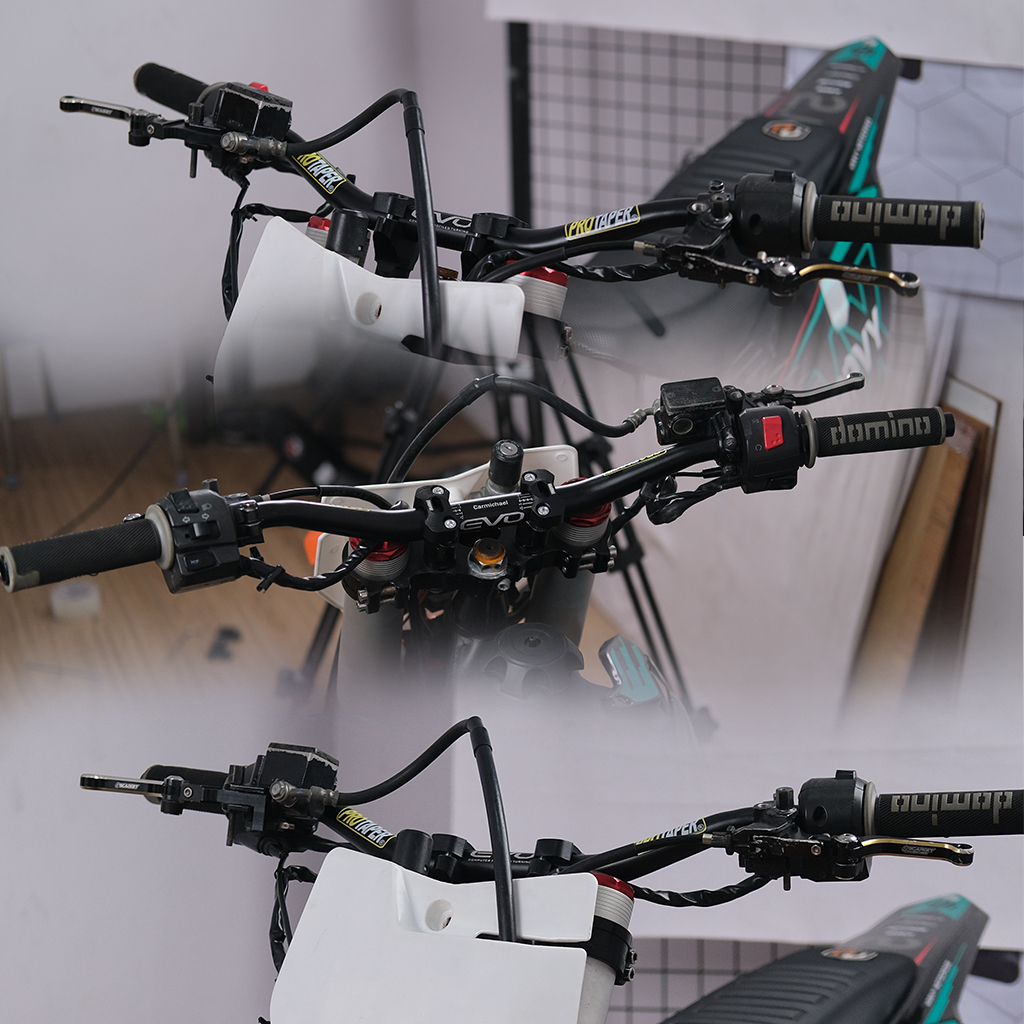 Stang Setang Fatbar PROTAPER EVO LOW TWINWALL + Busa / CONTOUR 4 mm plus Raiser Peninggi Stang