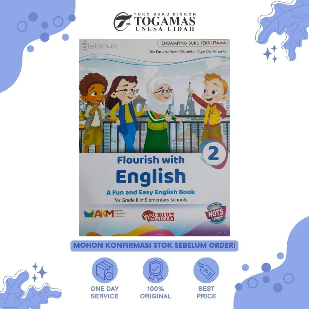 PBTU: FLOURISH WITH ENGLISH SD II JL2 KSP KURIKULUM MERDEKA GRATIS STICKER NAMA