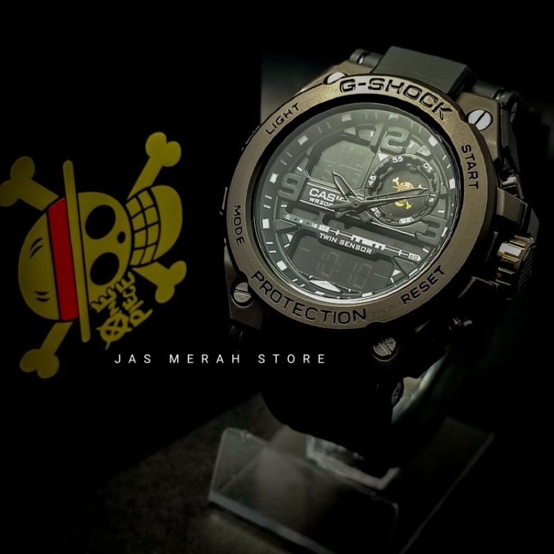 Jam Tangan One Piece X G Shock Metal Full Black