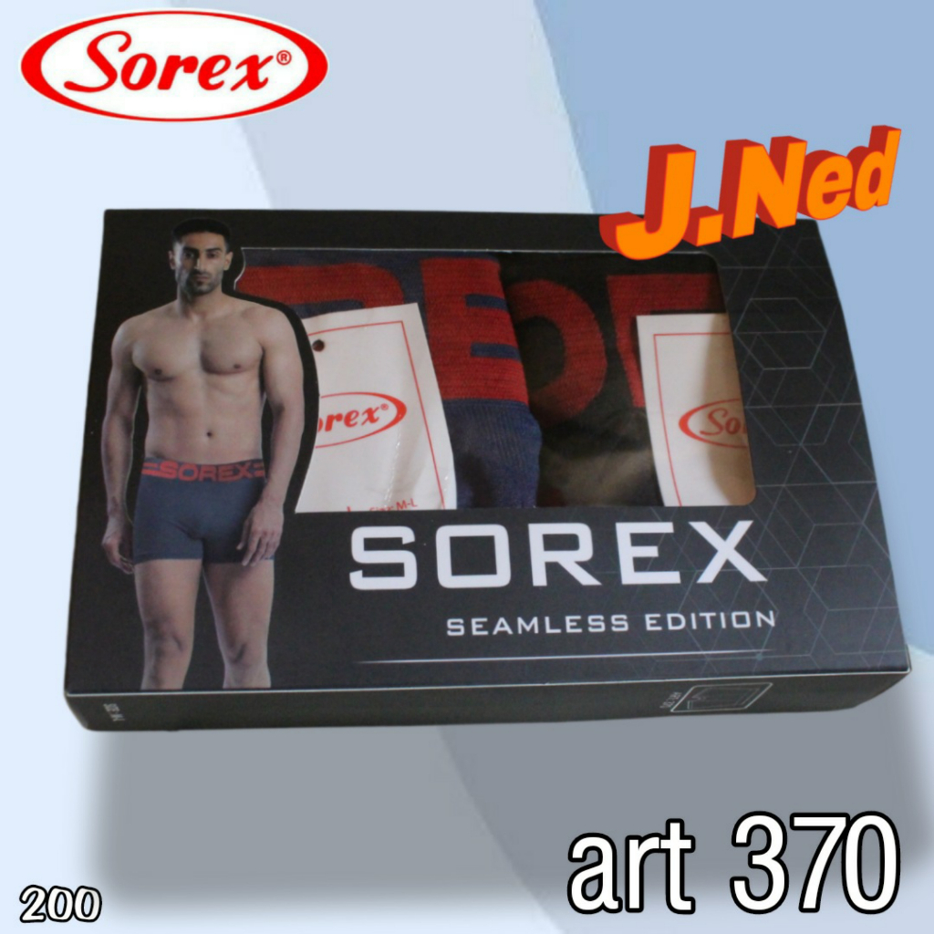 J200D 2 PCS CELANA DALAM PRIA BOXER SOREX SIZE M - XXL