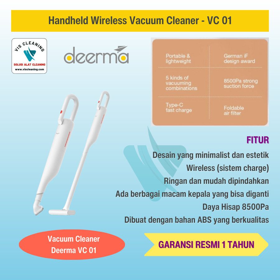 Handheld Wireless Vacuum Cleaner - Deerma VC 01