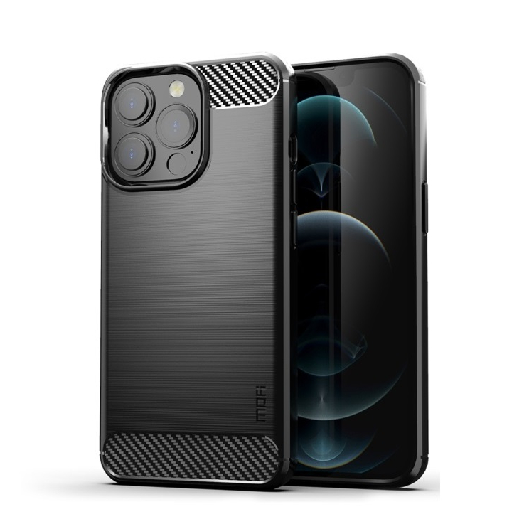 Case IPhone 13 Pro Black Carbon Premium Fiber