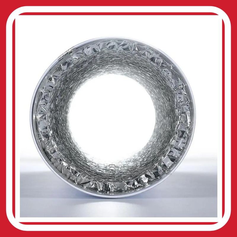 Pipa Exhaust Alumunium 14 inch Cerobong Asap Flexible PROFLEX Dapur Mesin Pengering Laundry Penyedot