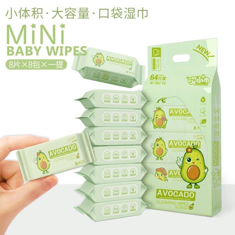 1 Pcs Tisu Basah Mini Tissue basah Wet Tissue Travelling Portable Kecil