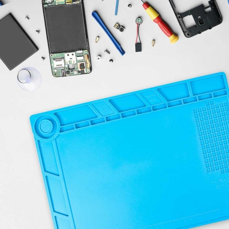 Karpet Alas Matras Silikon Anti Static Soldering Mat Heat Resistant Alat Proses Soldering - Silicone Soldering Mats Pad Insulator Heat Resistant BGA