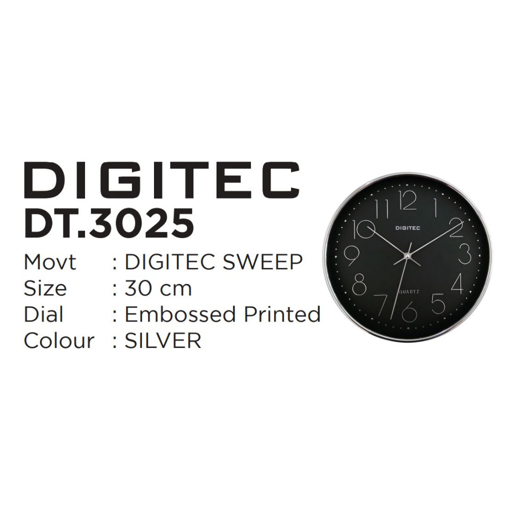 Digitec Jam Dinding Dekorasi Rumah - DT 3025