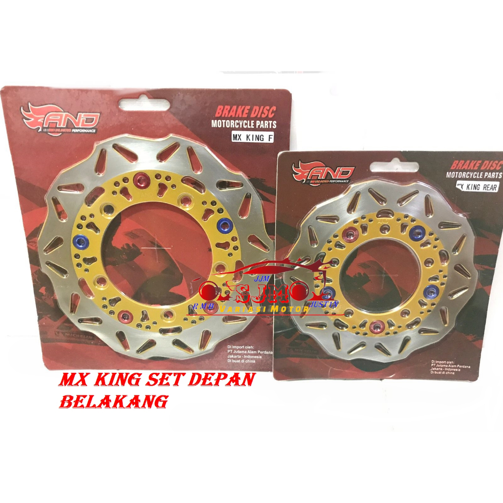 DISK BRAKE SET MX KING 150CC-YAMAHA SNIPER 155CC-MX KING NEW MX KING LAMA Piringan mx king set depan belakang disk cakram standar yamaha mx king set depan dan belakang