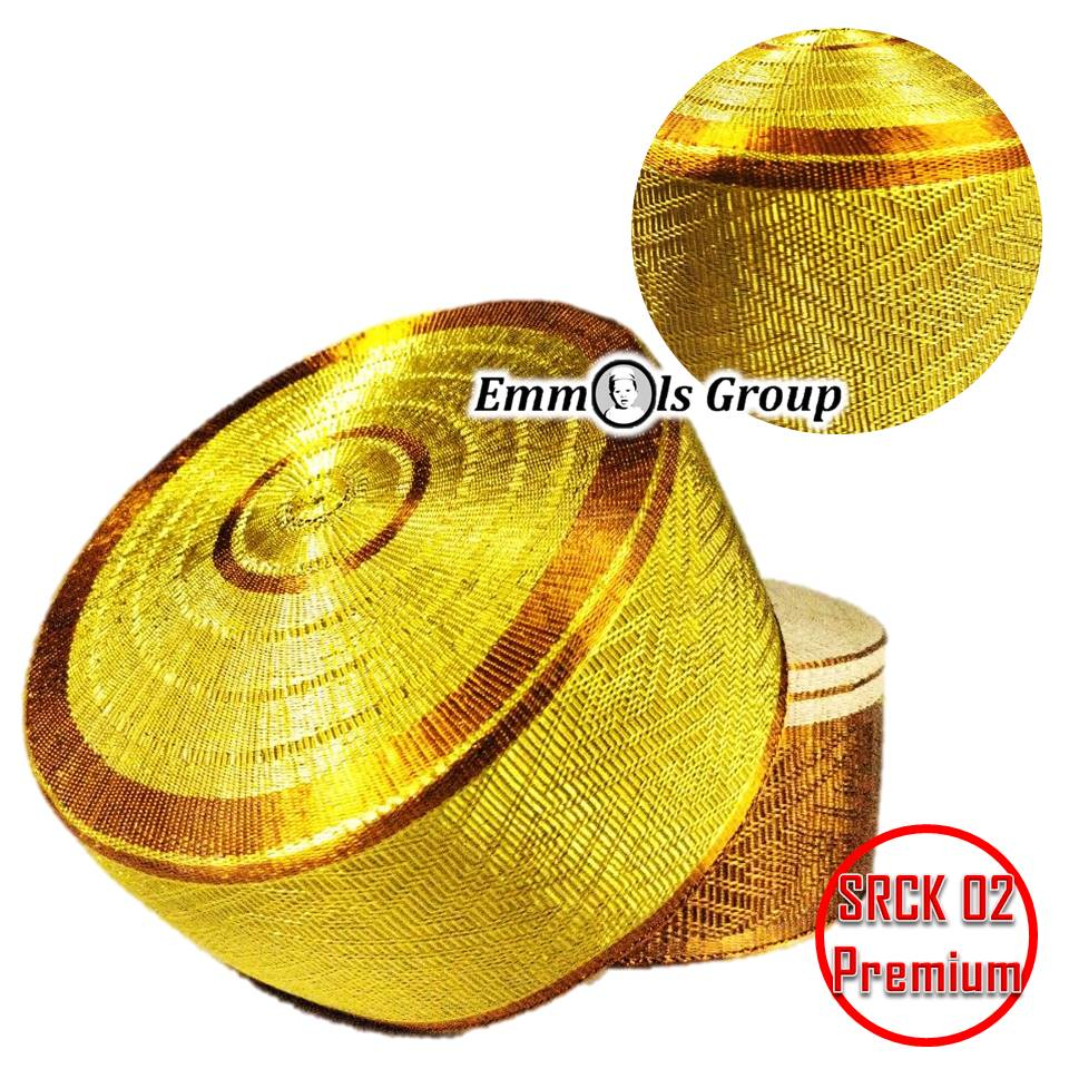 Songkok Khas Bugis Recca Bone Bahan Kuningan dan Tembaga Type SRCK 02 Premium