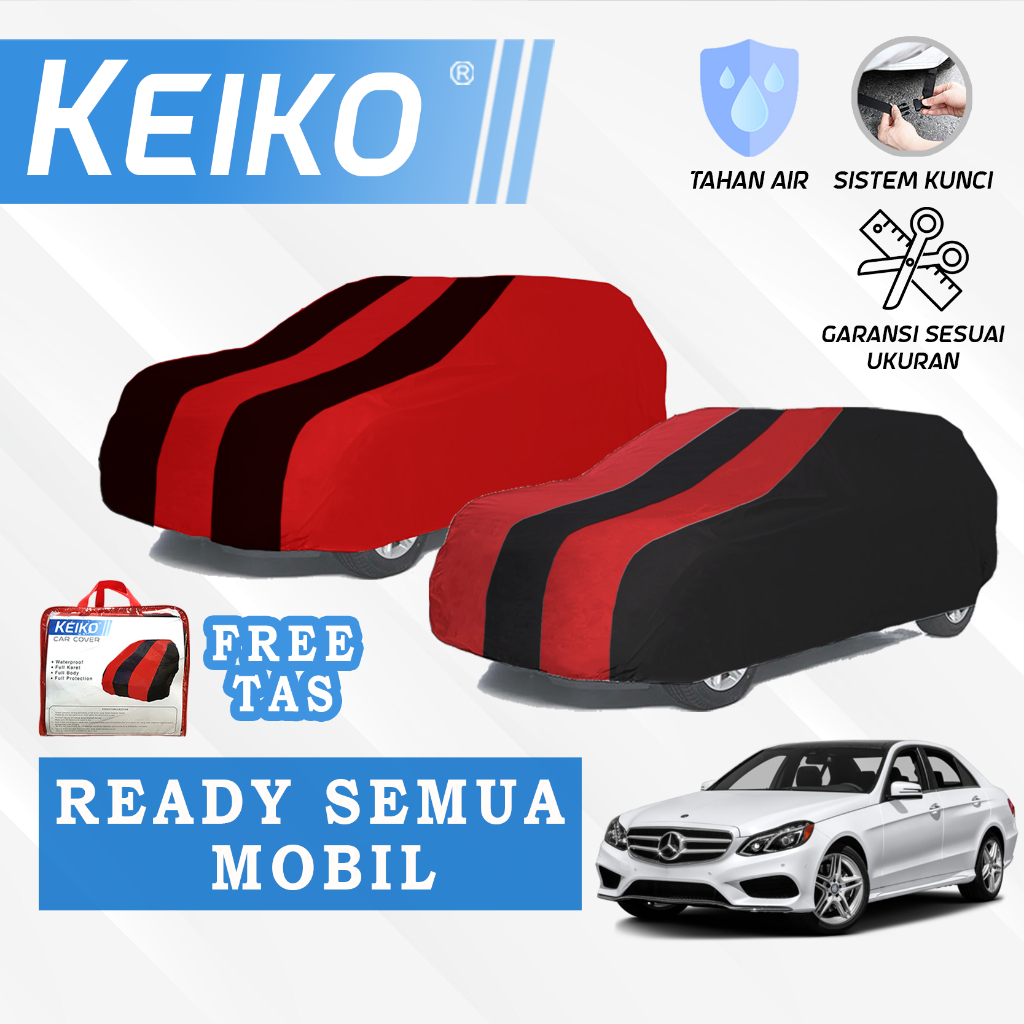 Cover Sarung Penutup Tutup Selimut Bungkus Body Mobil Warna Waterproof BMW Seri 1 2 3 4 5 6 7 X1 X2 X3 X4 X5 X6 X7 Mercy Mercedes Benz C E S CLA CLS GLA GLE GLS GLC Class Keiko