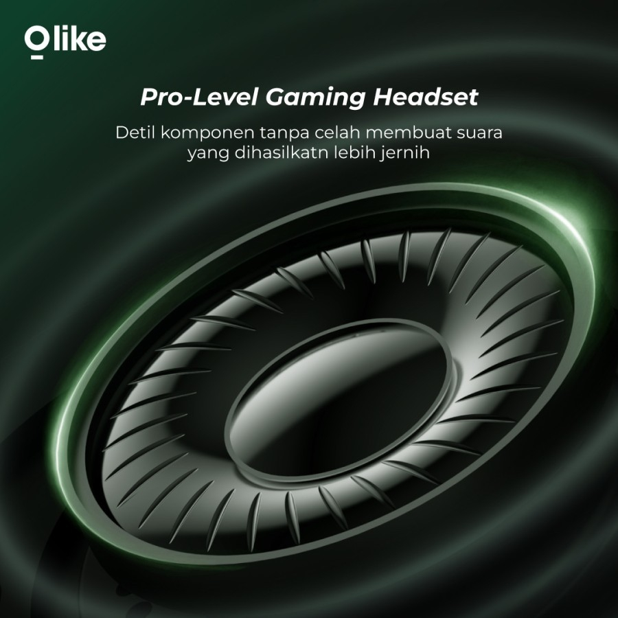 Olike GH1 Headphone Headset Gaming with Mic RGB LED Light - spt Gamen