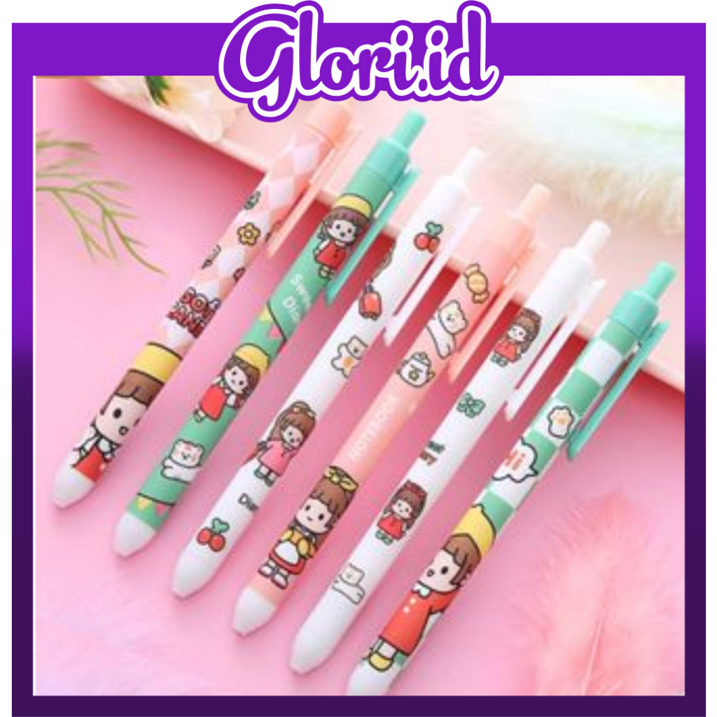 

GLORI.ID Pulpen Pelajar Dan Kantor Pena Lucu Motif Boneka Lucu Pulpen Gel Motif Cartoon Import COD S072