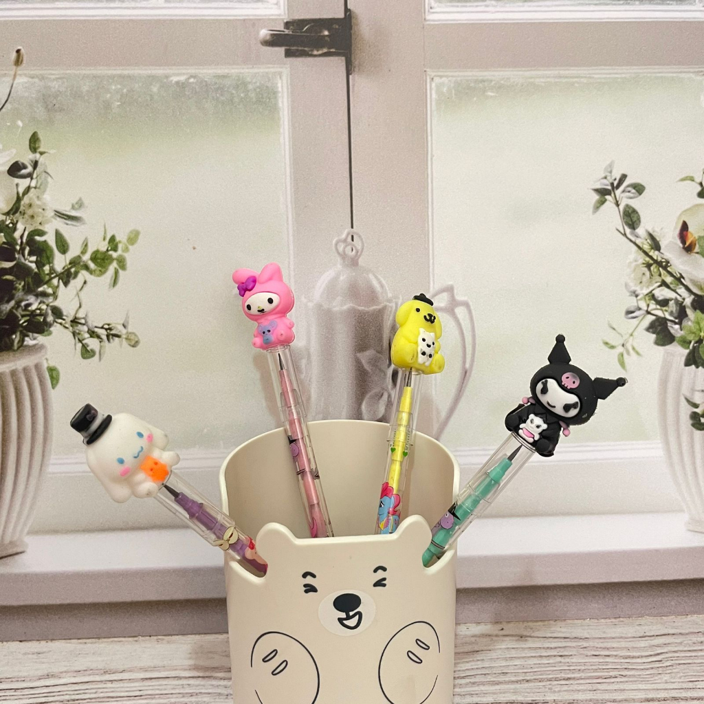 

pensil peluru pensil susun karakter sanrio princess pensil lucu imut bisa COD termurah import fancy kebutuhan anak sekolah