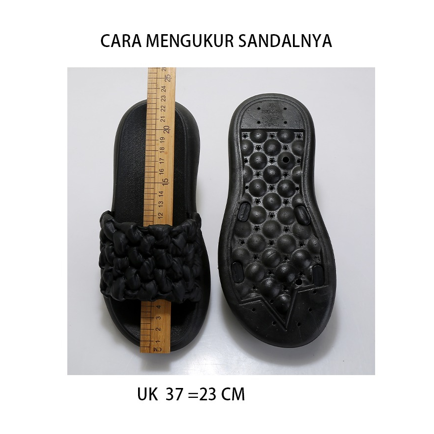 Sendal Slop Jelly Wanita Yizumi | Sandal Kepang Wanita M2338