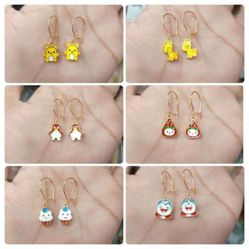 ANTING ANAK BONEKA LAPIS EMAS