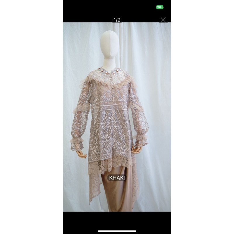 PRELOVED JALEELA ZIVANA TOP (ATASAN ONLY INCLUDE INNER) JALEELA.ID KEBAYA PRELOVED