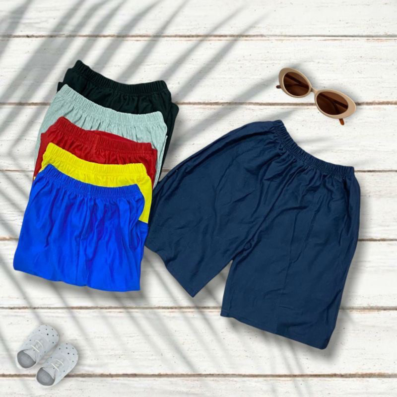 Celana Pendek Anak Cewek dan Anak Cowok Size S-XXL Motif dan Polos Bisa COD