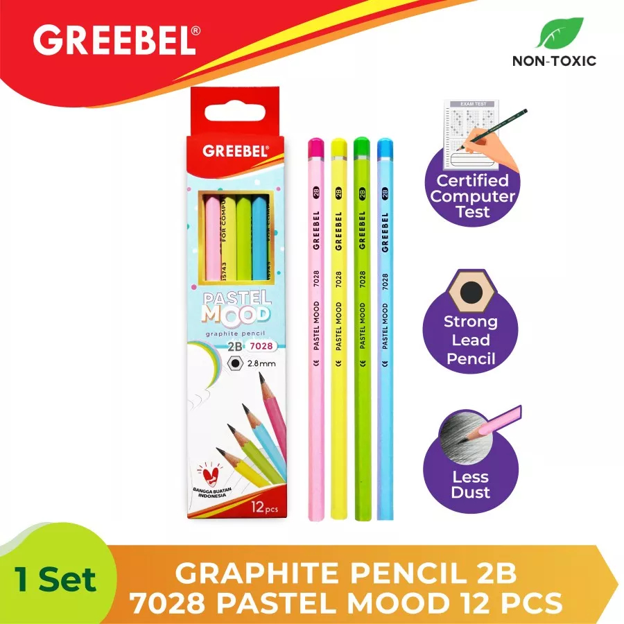 

Pensil 2B GREEBEL 7028 Pastel