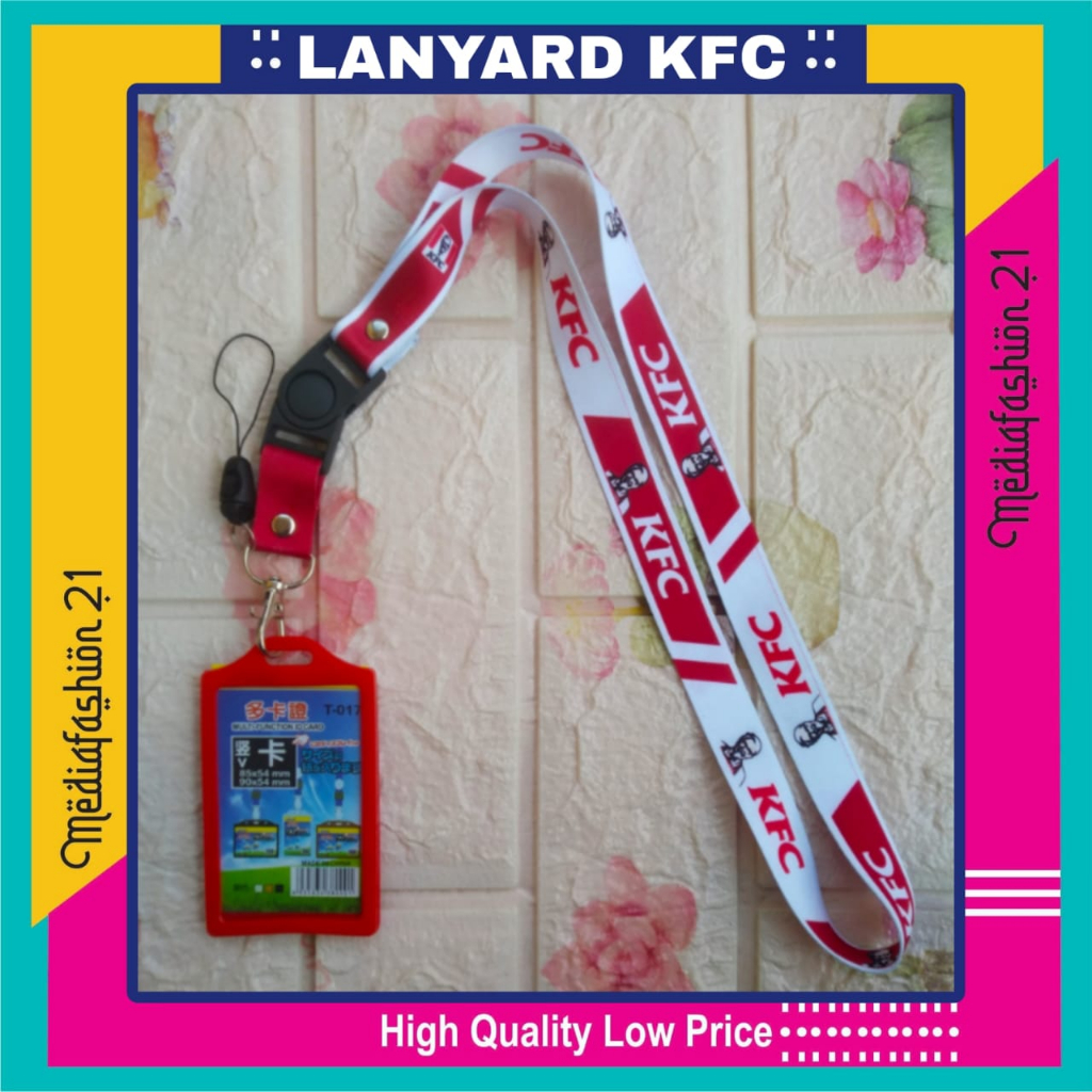 

Lanyard Tali Gantungan ID Card KFC Free Strap Gantungan HP/Flashdisk