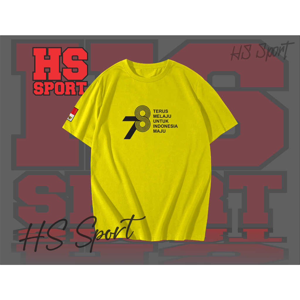 KAOS 17 AGUSTUS - BAJU KAOS 78 INDONESIA - BAJU KAOS TSHIRT 78 INDONESIA TYPE 1