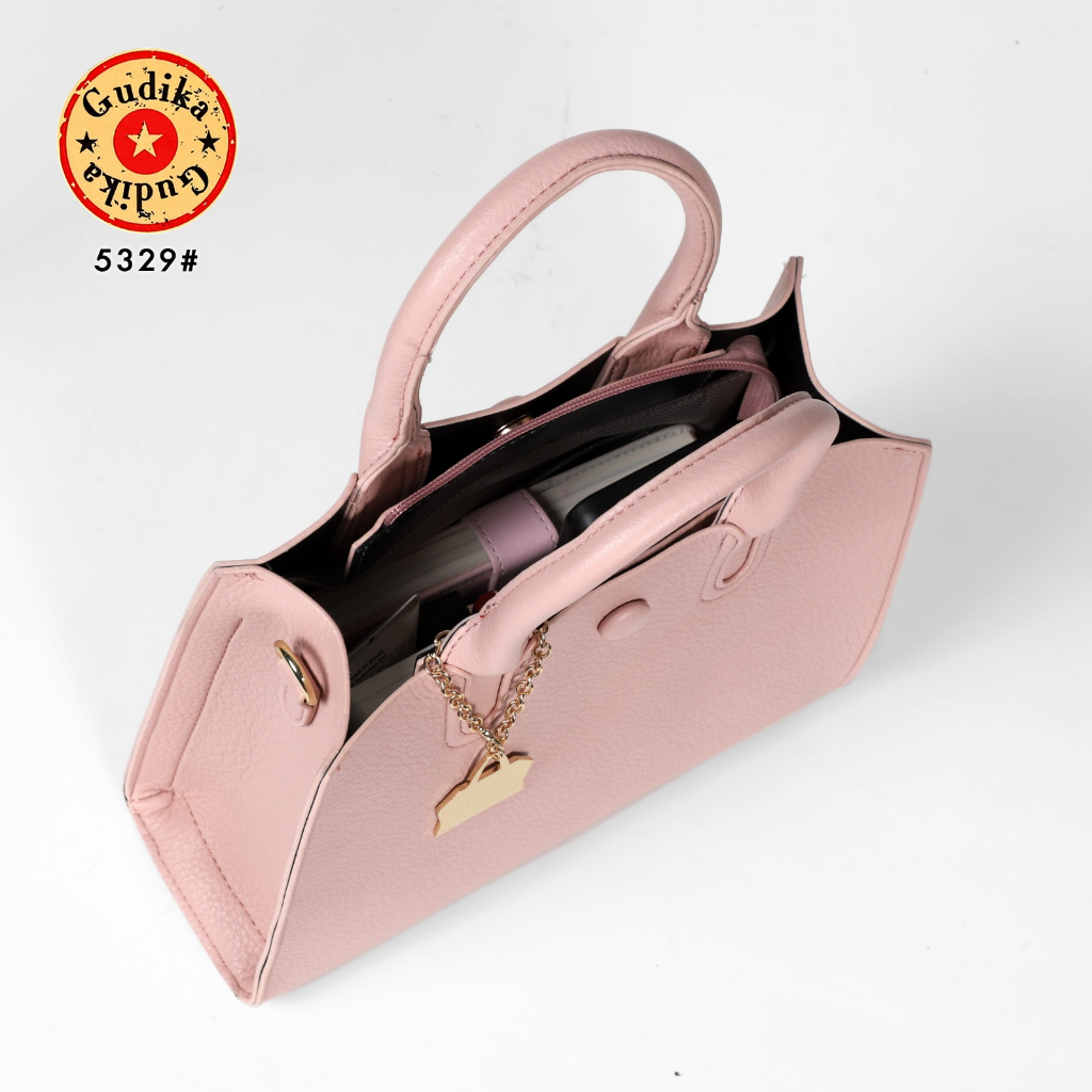 GUDIKA Handbag 5329 - Tas Wanita Kulit OOTD Harian Korea Style - Tas Selempang Anti Air Kekinian Import Original Terbaru - sling bag - shoulder bag - tas bahu - tas kulit - tas batam - tas pesta kondangan