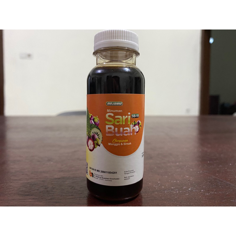 

Biojanna Sari Buah SB-19 Probiotik Prebiotik Campuran Manggis Sirsak Minuman Herbal Kesehatan Anti Covid-19 Penambah Imun