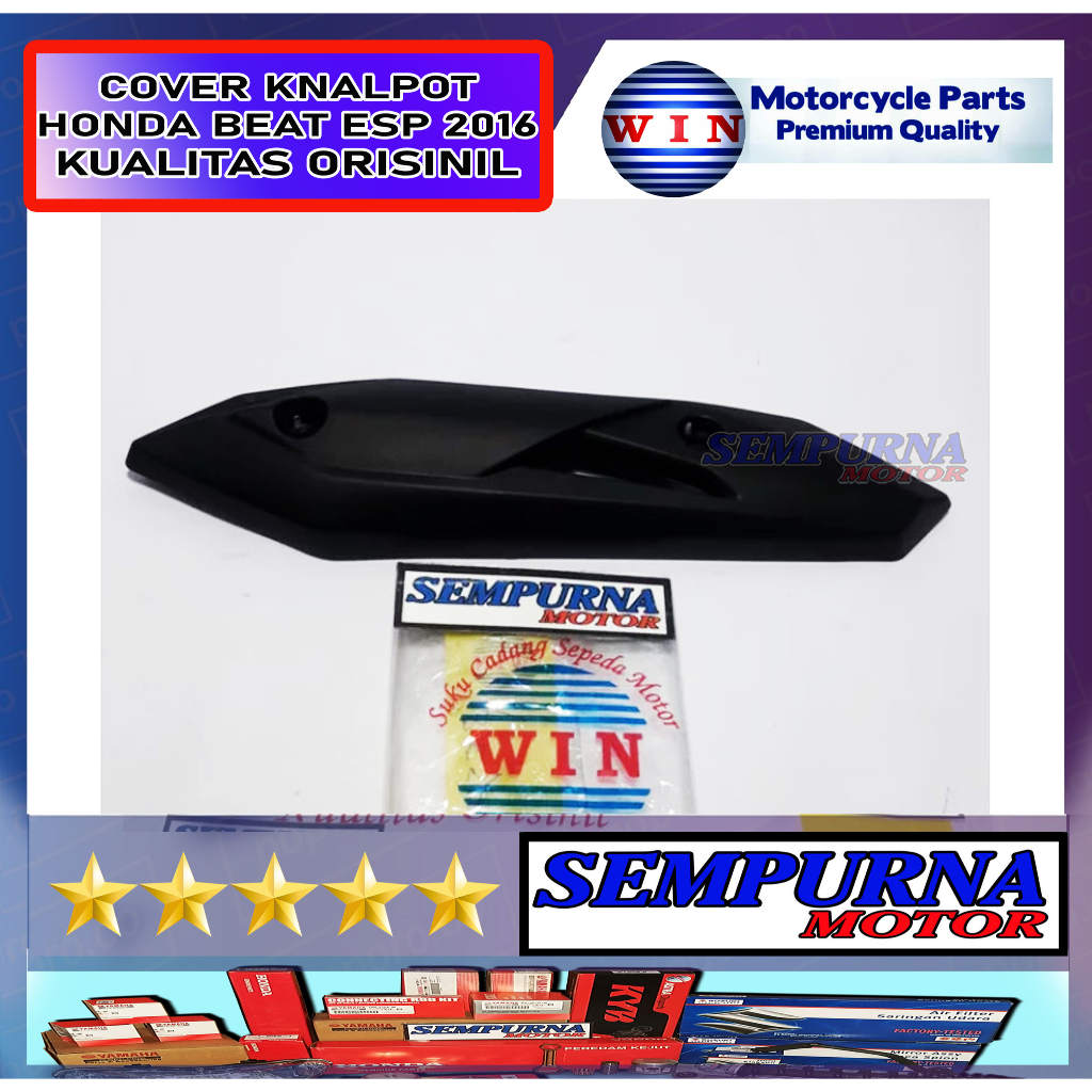Merek Win Kualitas Original Cover Tutup Knalpot Beat Esp 2016 2017