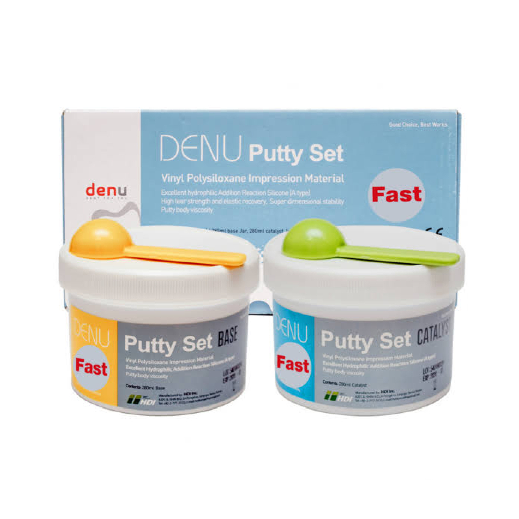 putty DENU HDI KOREA dental impression material bahan cetak gigi double impression heavy body