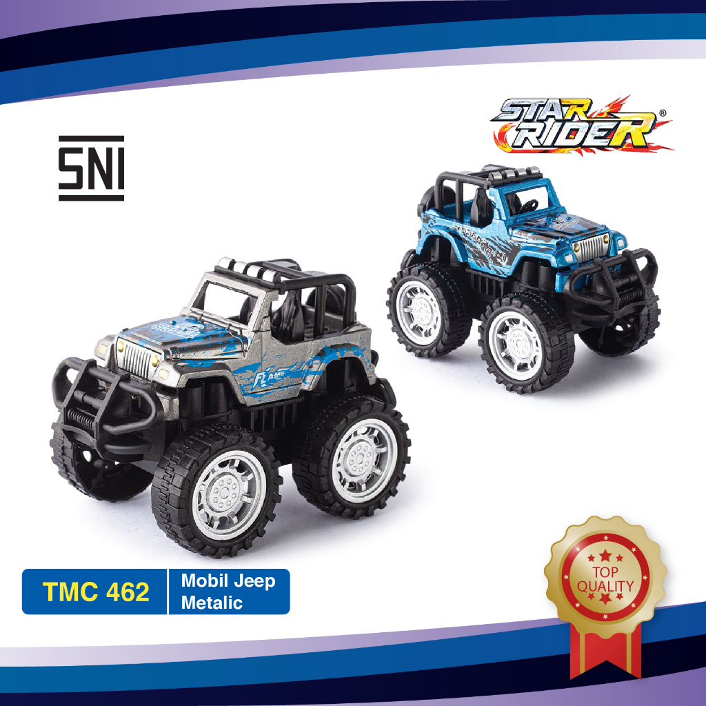 Mainan Anak  Mobil Jeep Metalic Star Rider Viral Murah TMD 462