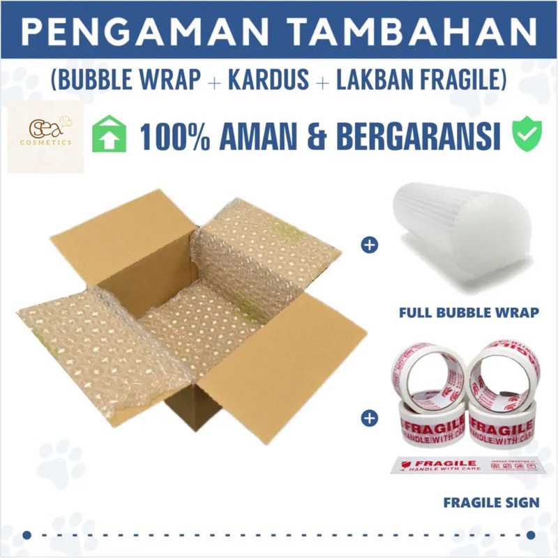 

Extra DUS & BUBBLE WRAP Tambahan Packing Paket Box Ekstra