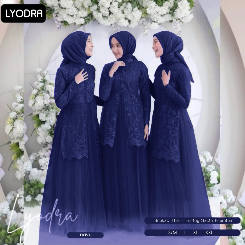 New Product/Gamis Georgina/Ukuran S-M,L,XL,XXL/Bahan Brukat Kombinasi Maxmara/Kancing Busui