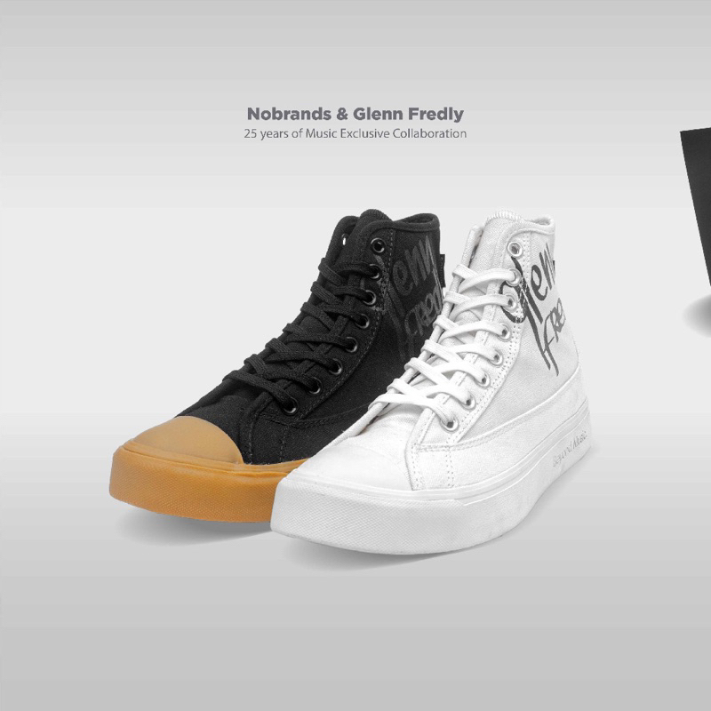 NOBRANDS x Glenn Fredly AllWhite/BlackGum Original Lokal