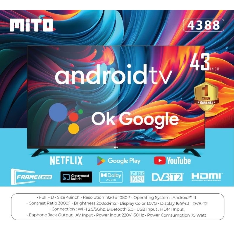 LED 43 inch Android Mito