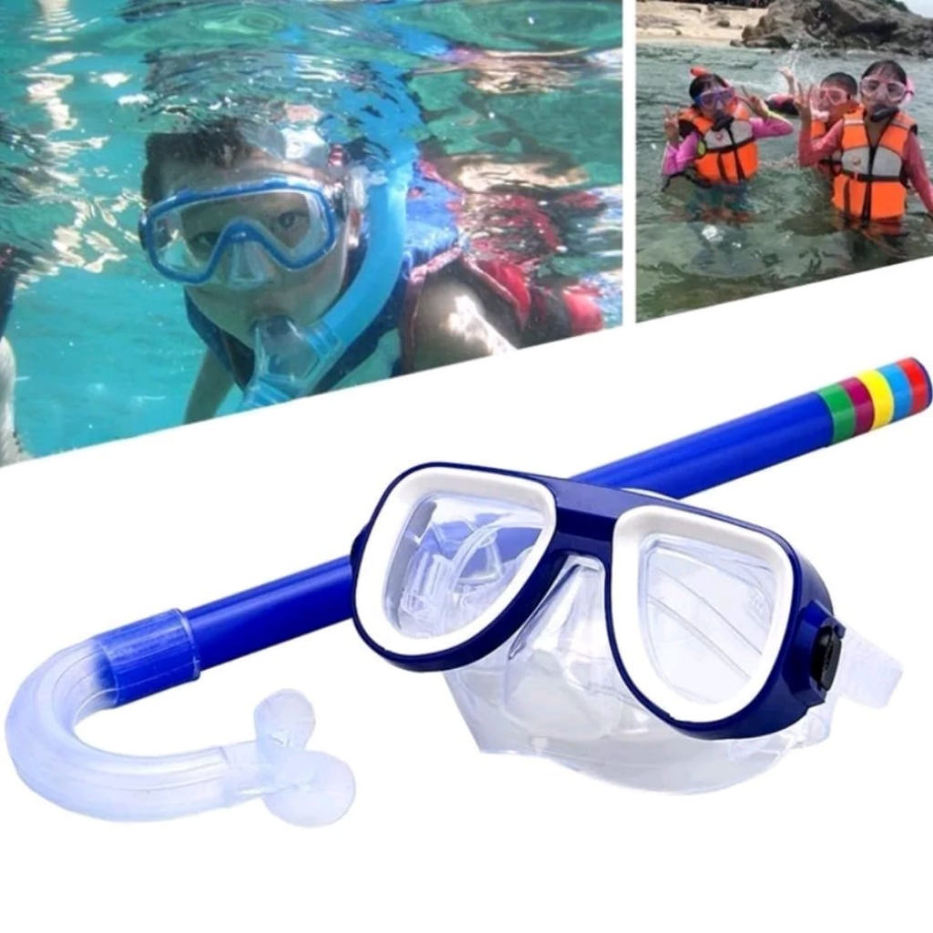 Kacamata Diving Anak Snorkling Kacamata Selam Snorkeling 6-12 Tahun