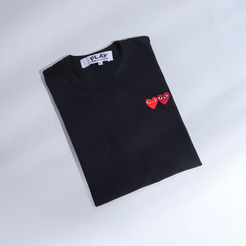 CDG. Heart Black Tee