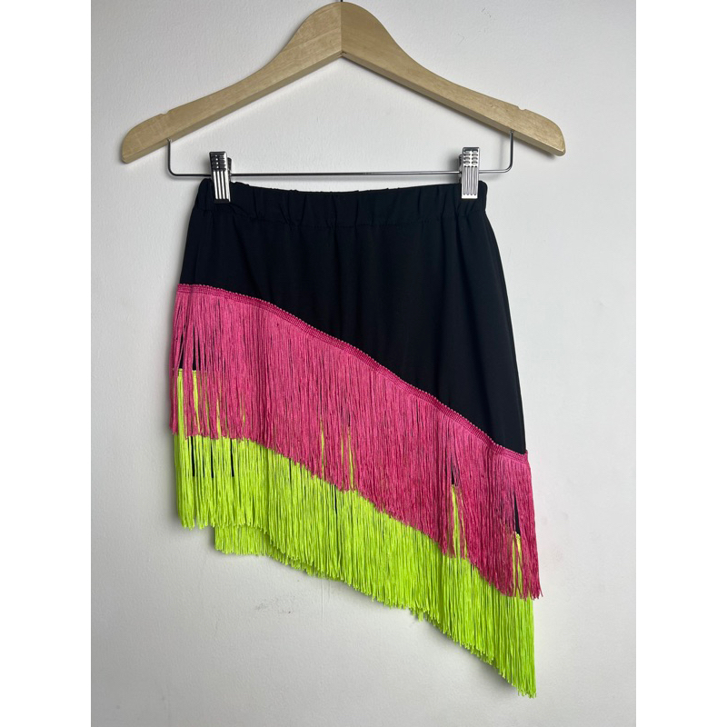 NEW COLOR ROK CELANA RUMBAI MIRING - Celana Rok Rumbai Miring 2 Tingkat