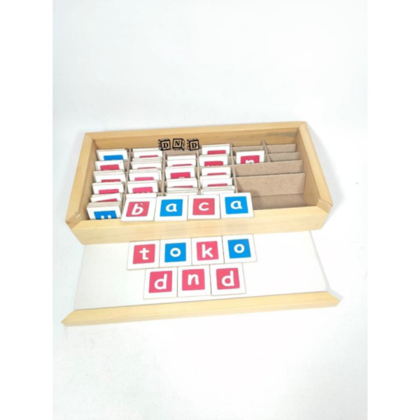 

Promo Mainan Edukasi Anak Montessori Kotak Belajar Membaca Huruf Kecil Kayu Murah