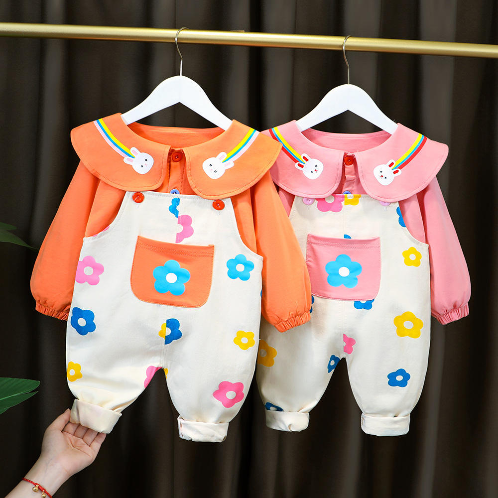 Baju anak perempuan usia 6 bulan - 4 tahun MOTIF BUNNY ORANGE lucu kekinian ala korea-ananakstore