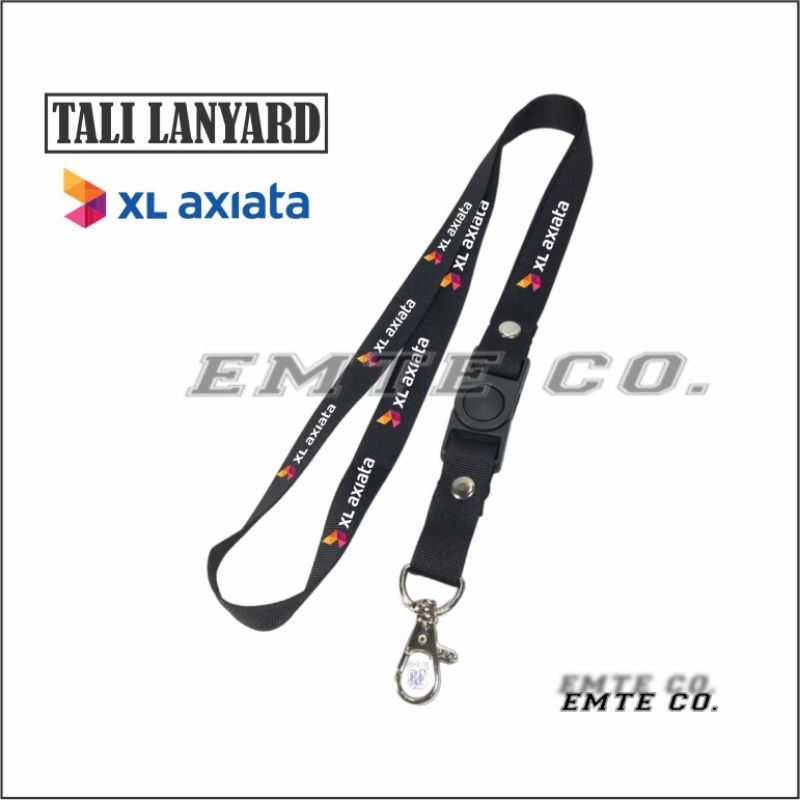 

LANYARD XL AXIATA tali lanyard GANTUNGAN LEHER ID CARD / GANTUNGAN HP