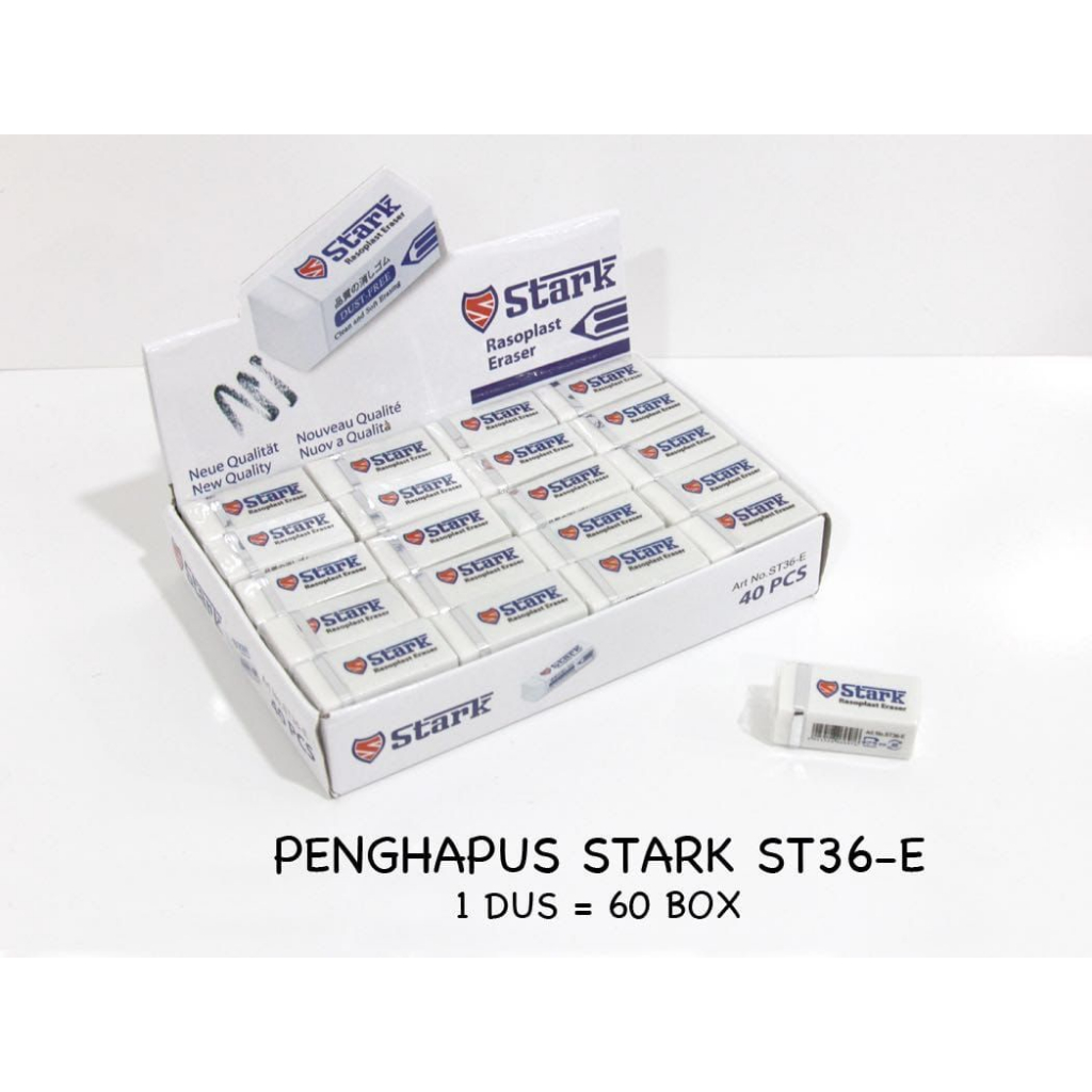 

Penghapus pensil Stark 40pcs stip apusan pensil 1bok