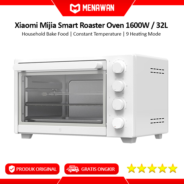 Xiaomi Mijia Smart Roaster Oven Kitchen Microwave Multifungsi 1600W 32L Pemanas Makanan Elektrik Original