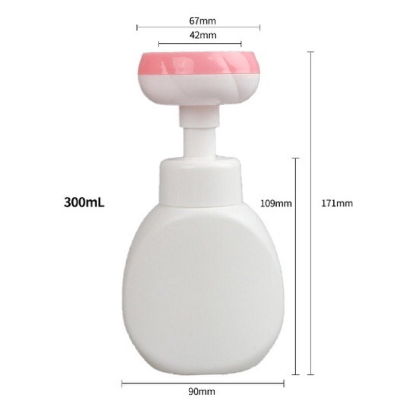 Foam Pump Bottle (Paw &amp; Flower) - Dispenser botol sabun busa