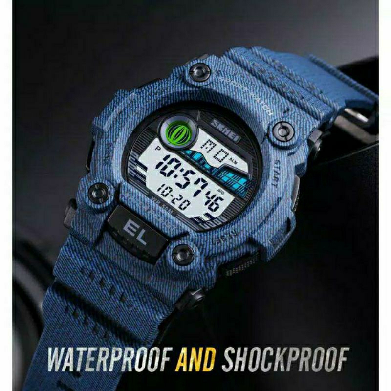 NEW SALE! JAM TANGAN SKMEI 1633 DIGITAL TAHAN AIR PRIA TERLARIS KASUAL OUTDOOR