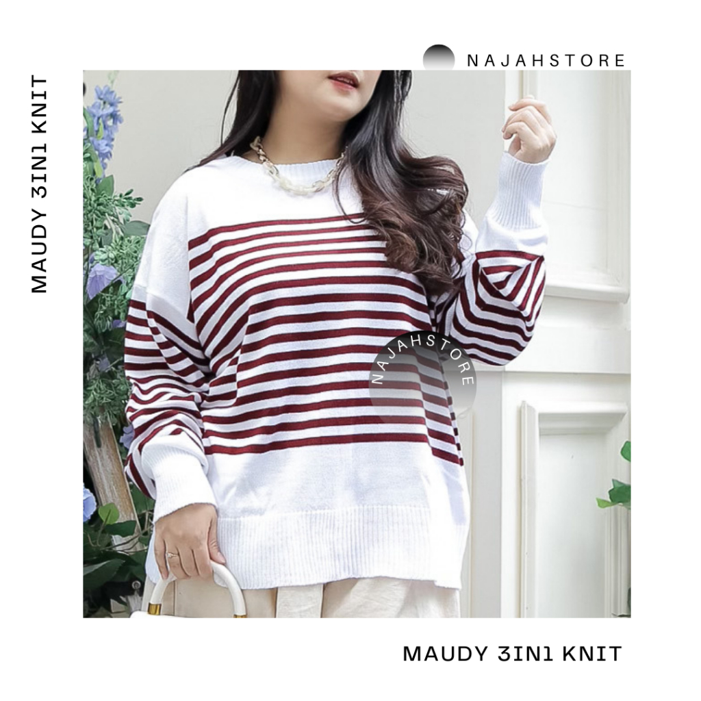 najahstore Maudy cardigan sweater stripe