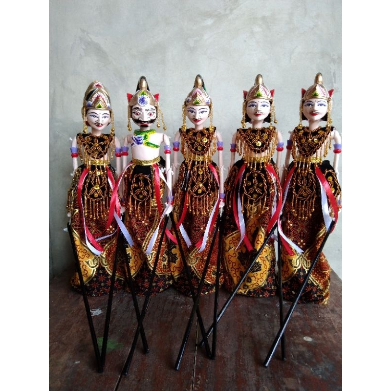 wayang golek pandawa lima ukuran 30 cm