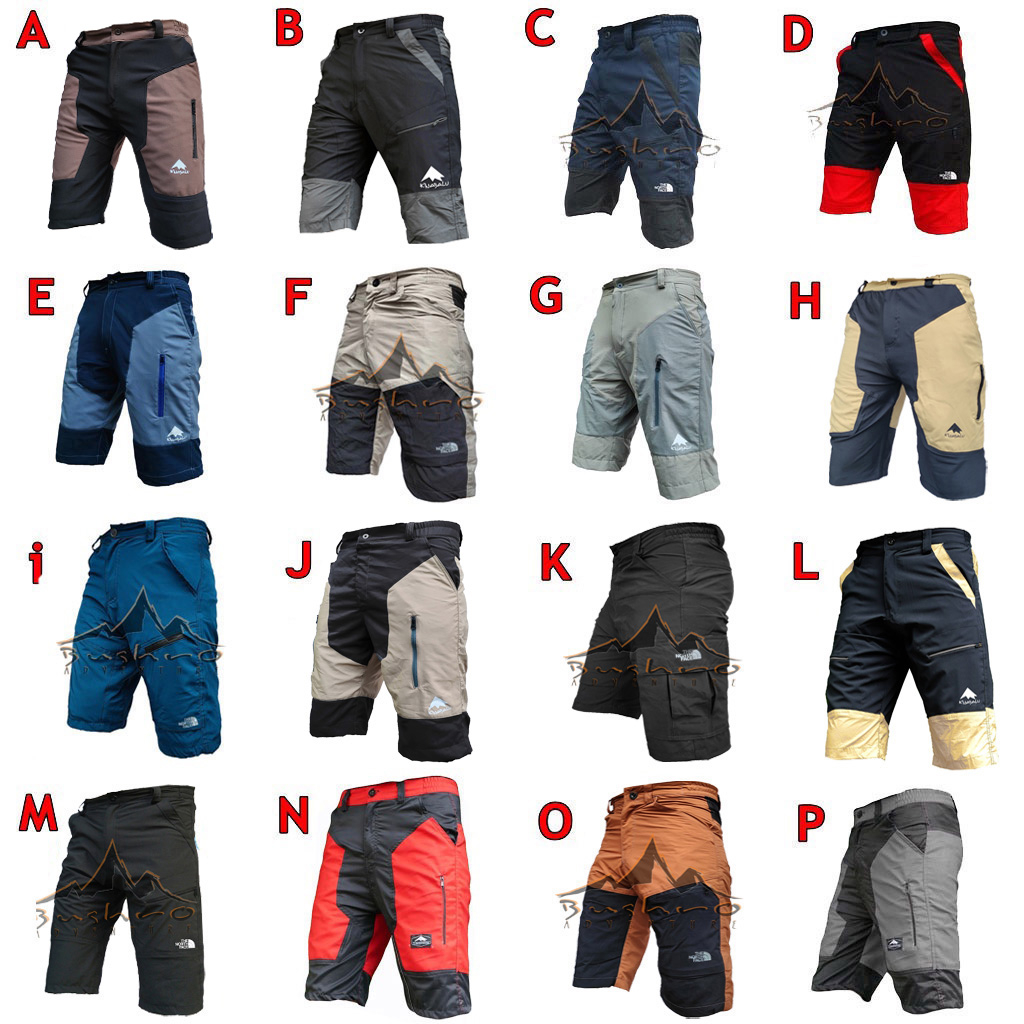 Celana Outdoor Pendek Quickdry Stretch - Hiking Short Pants - Celana Gunung Pendek Kode H