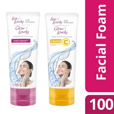 Fair & Lovely Facial Wash Multivitamin/Vitamin C Sabun Muka 100G