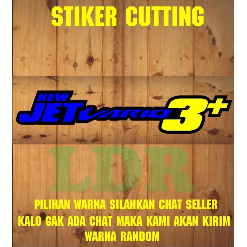 stiker cutting new jet merk motor 3+